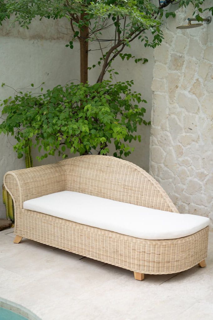 RATTAN CHAISE SOFA ORIANA