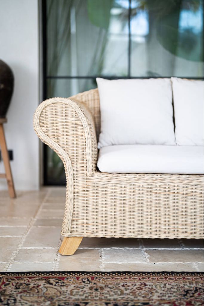 RATTAN CHAISE SOFA ORIANA
