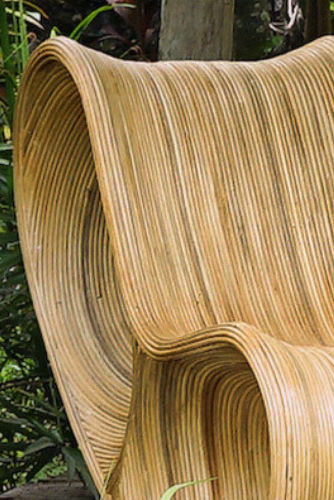 Natural rattan sun lounger – Tegal Robin ergonomic sunbed for poolside or garden, eco-friendly outdoor furniture