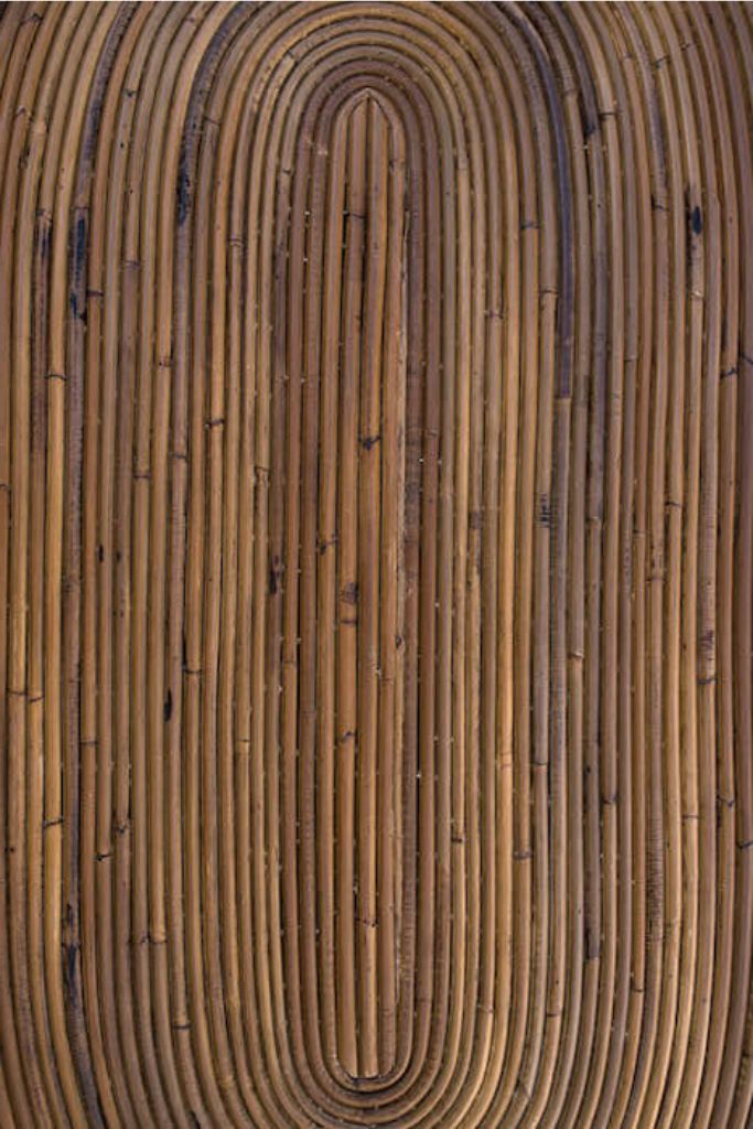 Tegal Oval Rattan Table in rich brown finish, handwoven from durable natural rattan for indoor or outdoor use