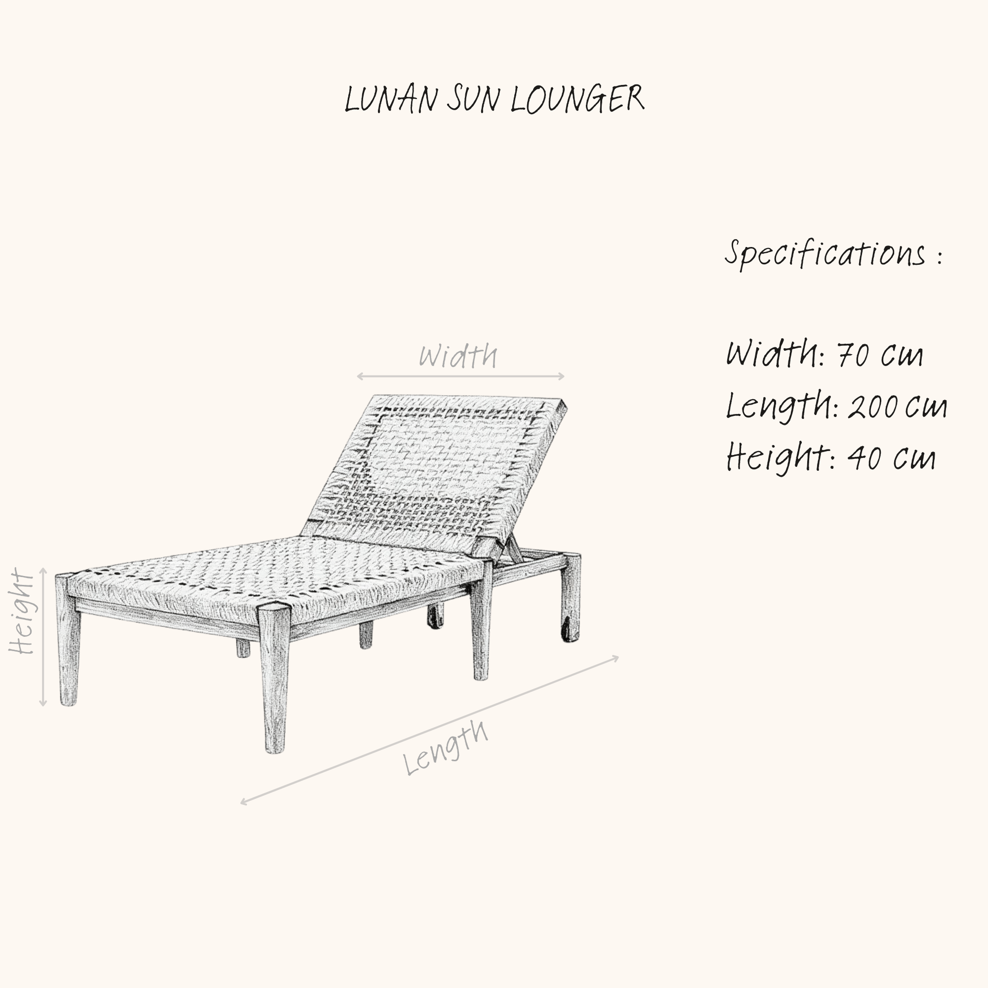 LUNAN SUN LOUNGER sketch