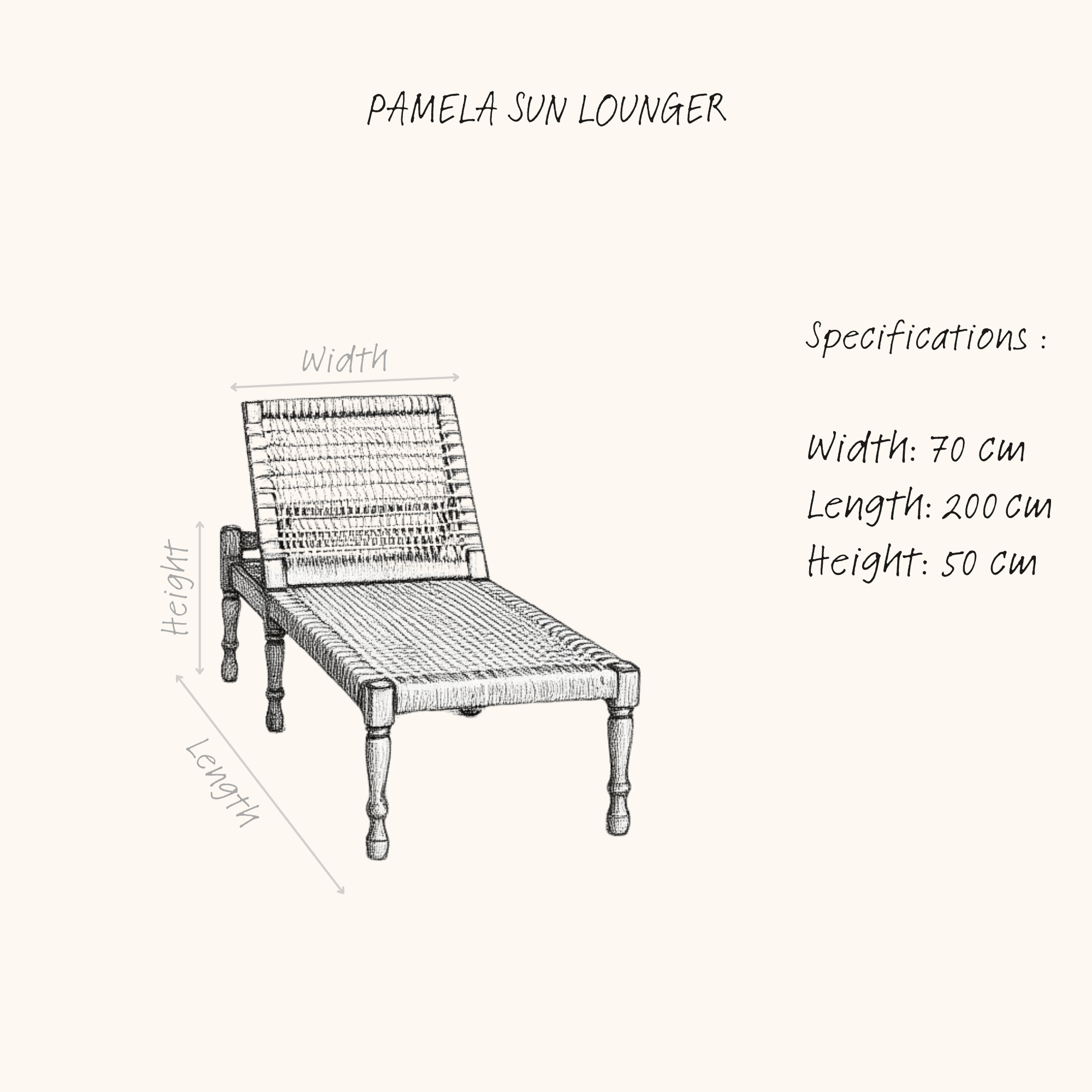 PAMELA SUN LOUNGER sketch