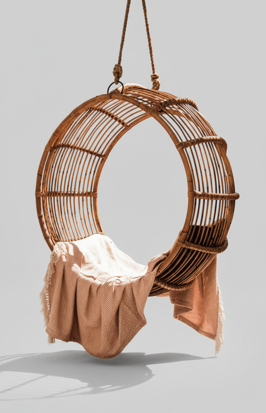 RATTAN HANGING CHAIR KAI SINGLE