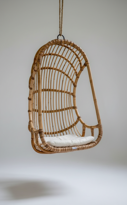 RATTAN HANGING CHAIR CANE SINGLE
