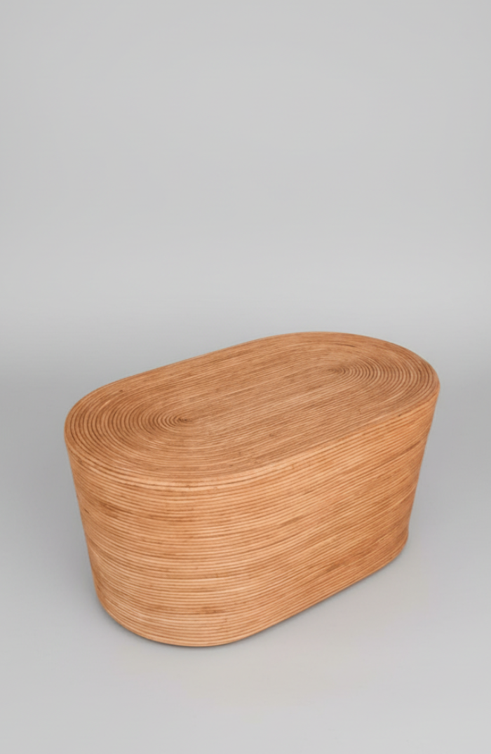 TEGAL TABLE OVAL COGNAC