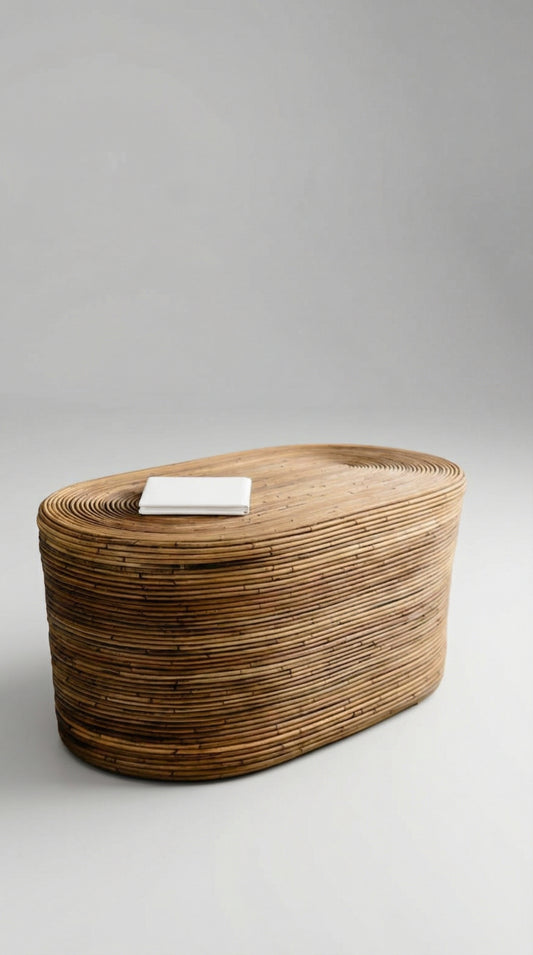 TEGAL TABLE OVAL BROWN