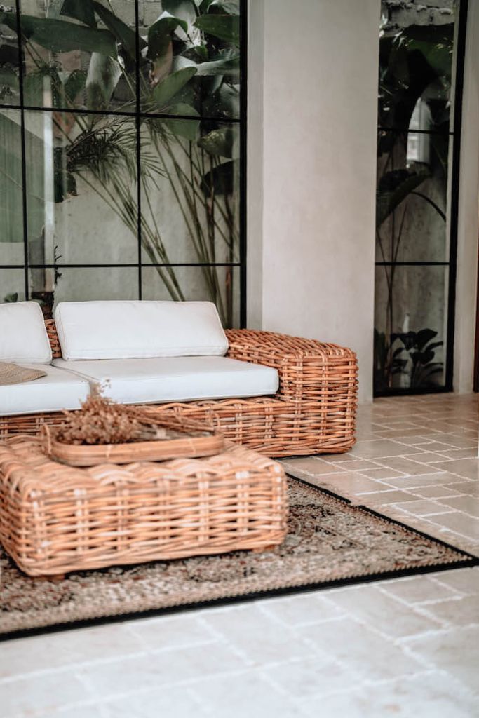 RATTAN SOFA MODULE CHAIR LEFT INGKA