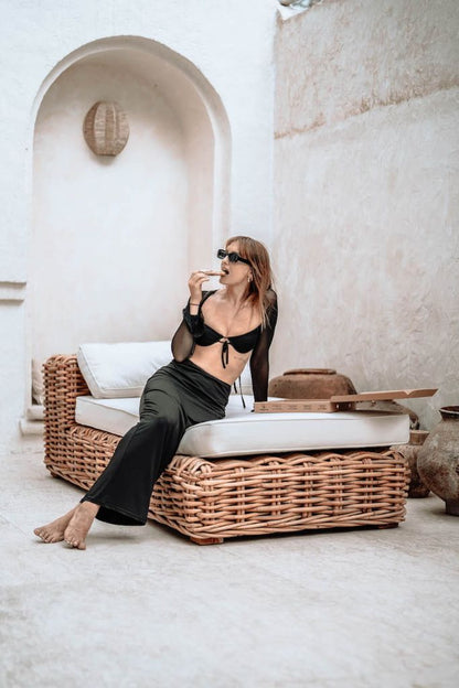 RATTAN SOFA MODULE LOUNGER INGKA