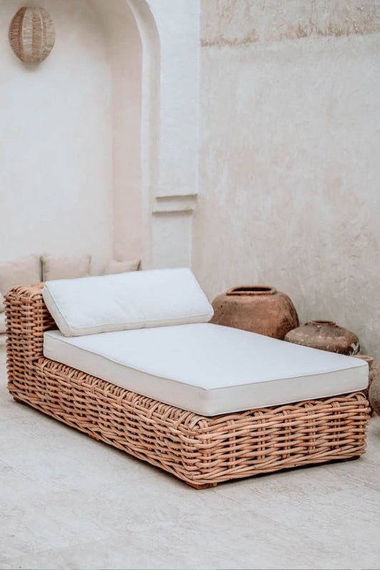 RATTAN SOFA MODULE LOUNGER INGKA