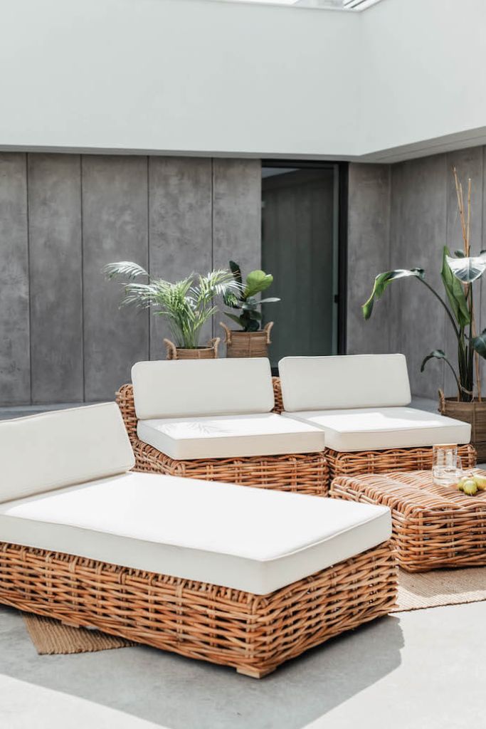RATTAN SOFA MODULE LOUNGER INGKA
