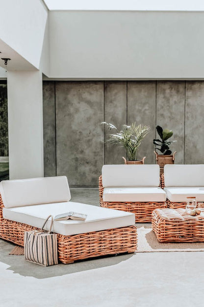 RATTAN SOFA MODULE LOUNGER INGKA