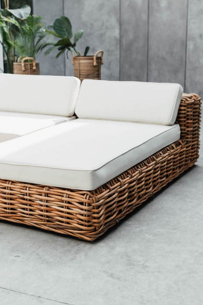 RATTAN SOFA MODULE LOUNGER INGKA