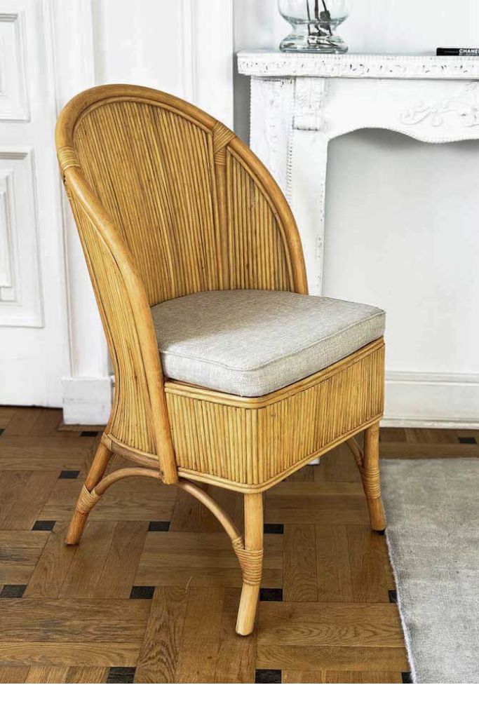 Handmade natural rattan chair – sustainable Levi chair for indoor and outdoor use