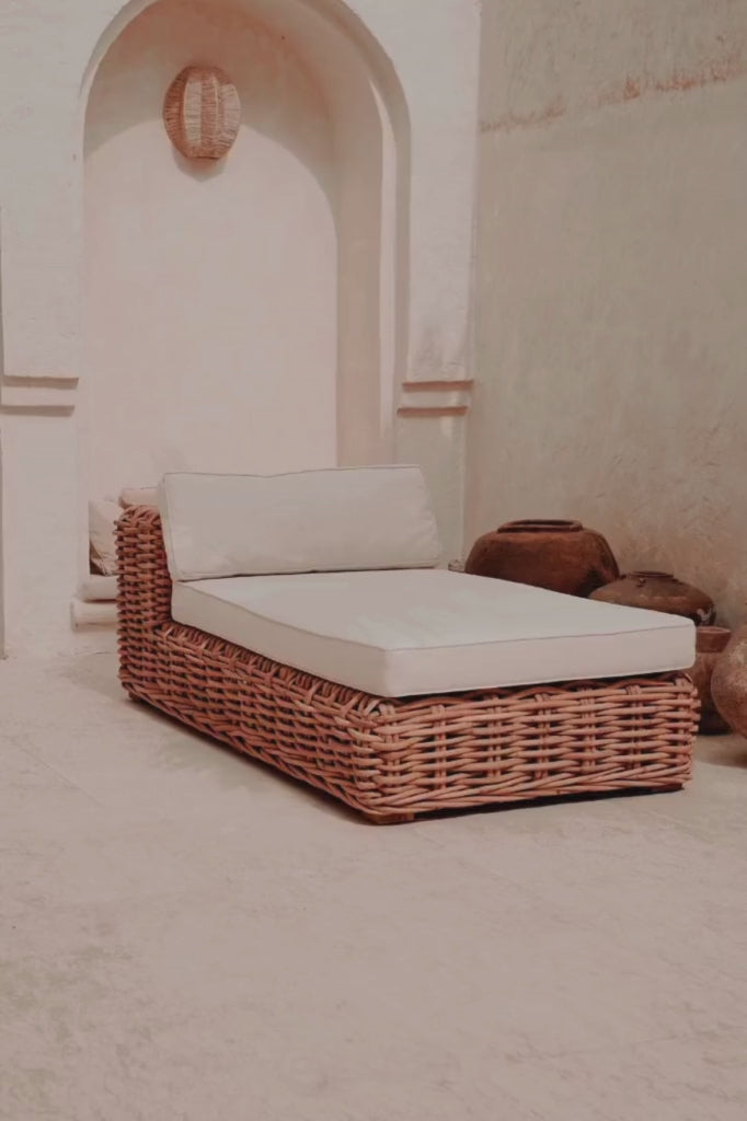 RATTAN SOFA MODULE LOUNGER INGKA