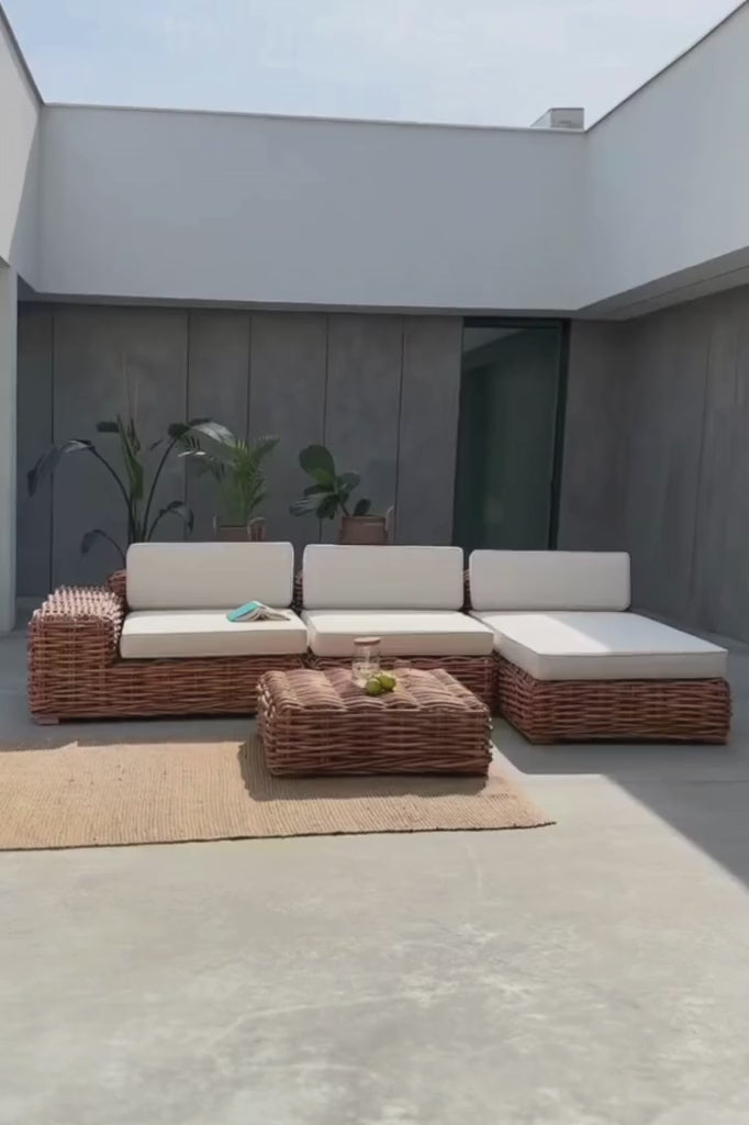 RATTAN SOFA MODULE CHAIR RIGHT INGKA video