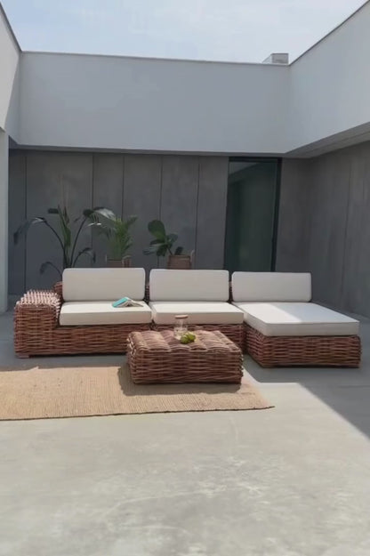 RATTAN SOFA MODULE CHAIR RIGHT INGKA video