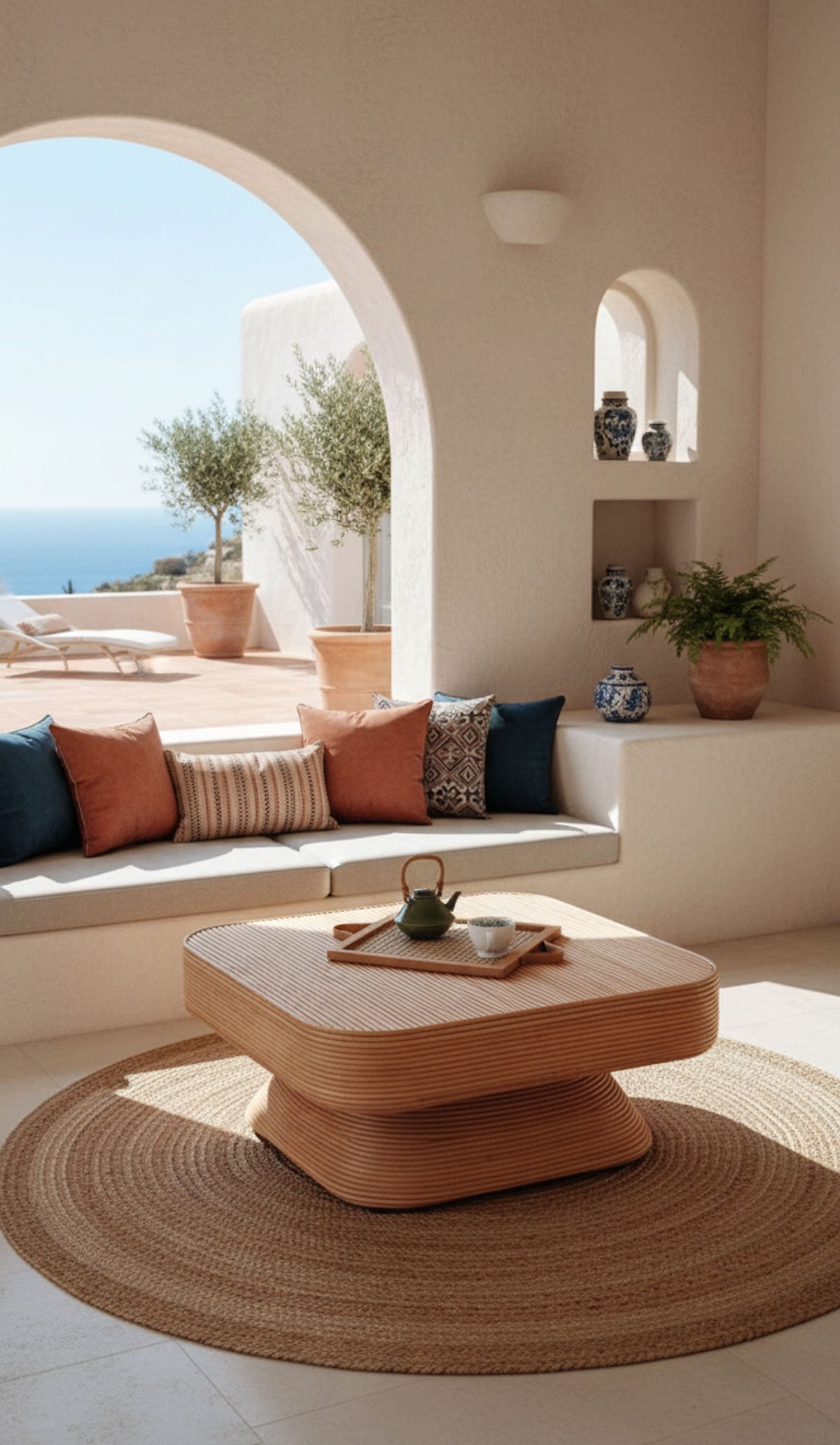 TEGAL CARLA TABLE TILTED